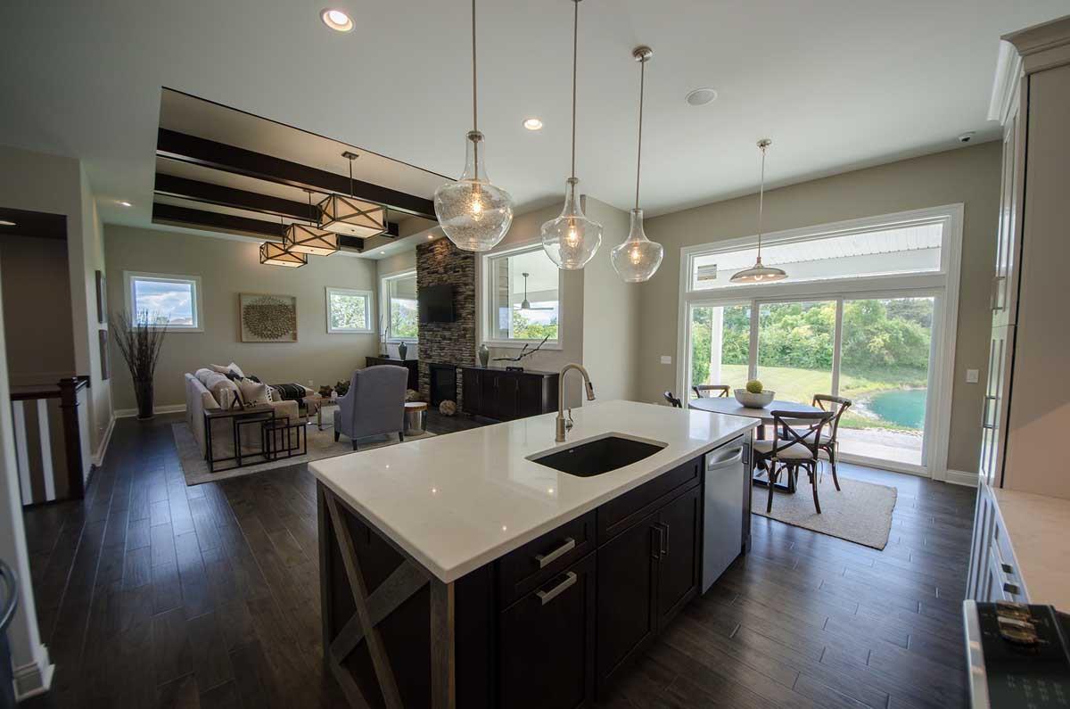 kitchen with island