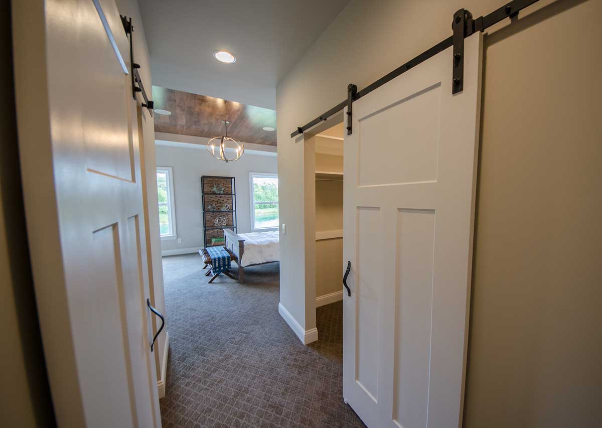 bedroom and barn doors